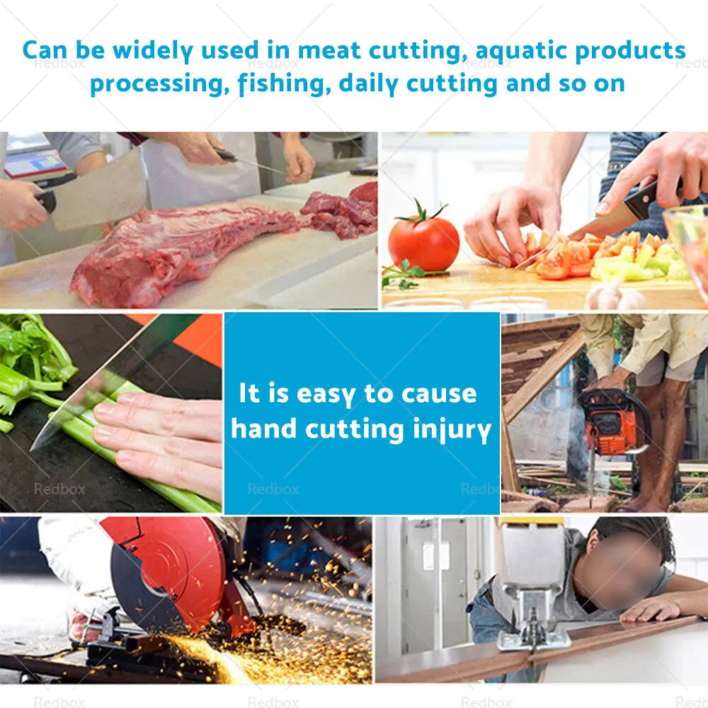 Safety Stainless Steel Cut Proof Stab Resistant Wire Metal Mesh Butcher Gloves-2