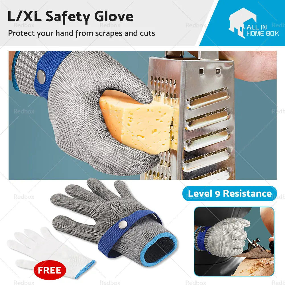 Safety Stainless Steel Cut Proof Stab Resistant Wire Metal Mesh Butcher Gloves-0